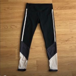 Fabletics mid- rise mesh at the bottom legging